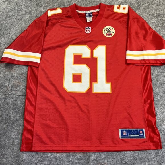 Vintage Curley Culp Jersey Red Kansas City Chiefs NFL Football Pro Line Mens XL - Picture 1 of 10